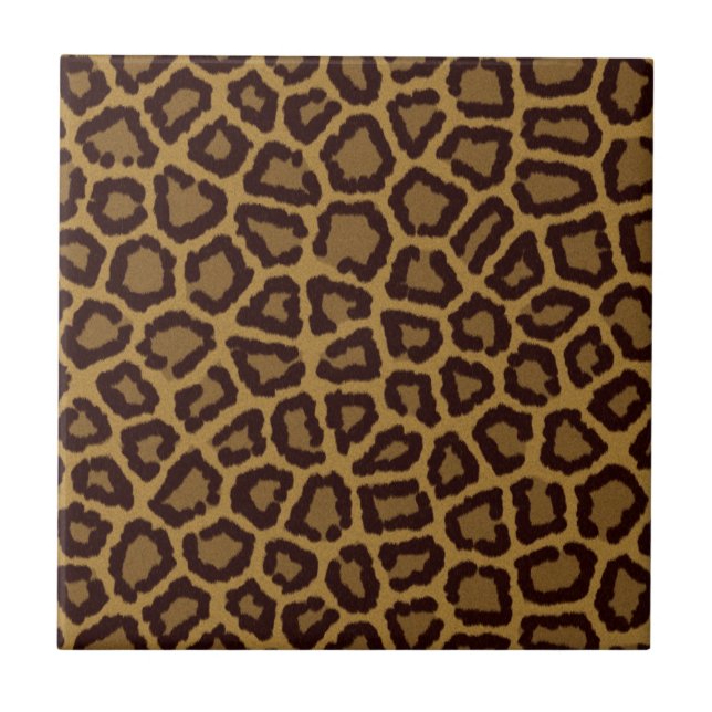Azulejo de fundo com peles de leopardo (Frente)