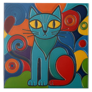 Azulejo de Gato Esticado