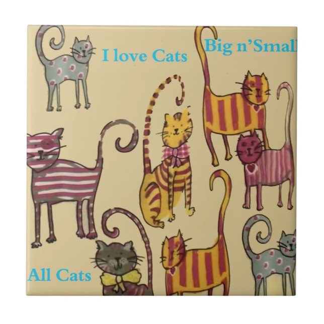 Azulejo de gatos (Frente)