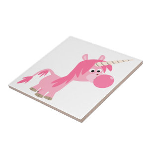 Azulejo de Goma Unicorn de Borracha de Cartoon