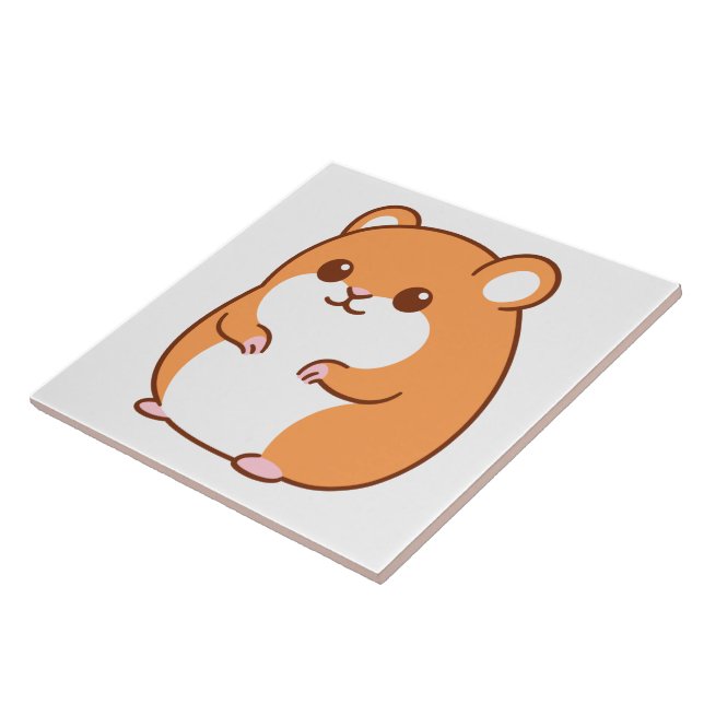 Azulejo de Hamster Feliz (Lateral)