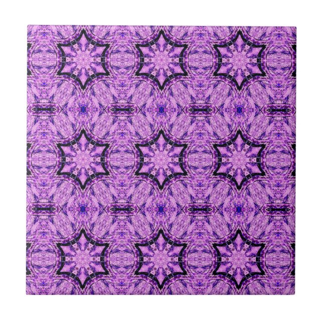 azulejo de hexagrama roxo (Frente)