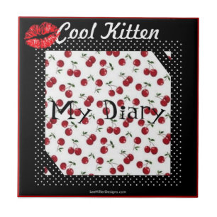 Azulejo de Impressão de Cherry Kiss de Kitten Leg