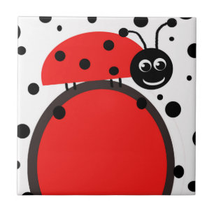 Azulejo de ladybug cerâmico