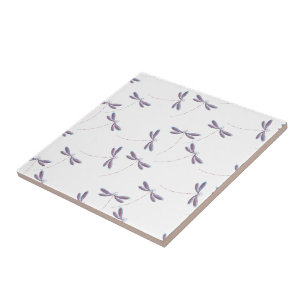 Azulejo de libélulas em voo