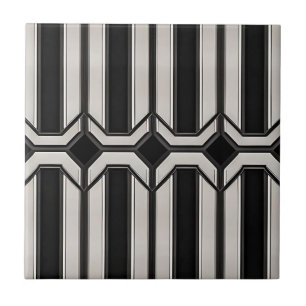 Azulejo de Linhas de Diamante Art Deco