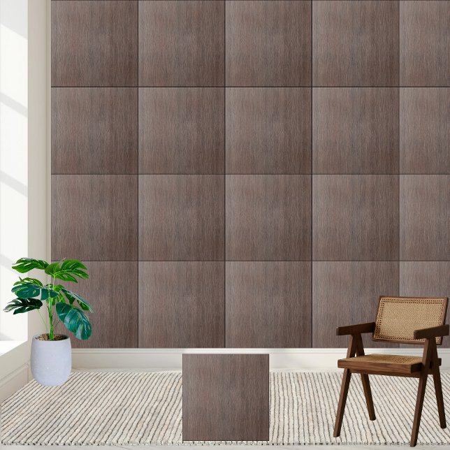 Azulejo de madeira marrom-escura russa Textura de  (Rustic Dark Brown Wood Texture Ceramic Tile)