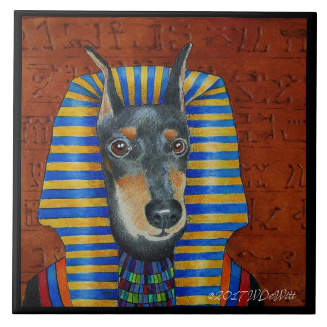 Azulejo de Manchester Terrier (Frente)