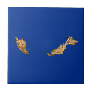 Azulejo de Mapa da Malásia