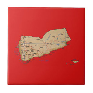 Azulejo de Mapa do Iêmen