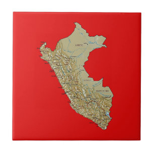 Azulejo de Mapa do Peru