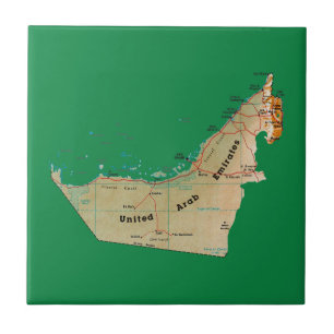Azulejo de Mapa do UAE