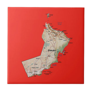 Azulejo de Mapa Omã