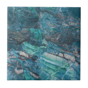 Azulejo de mármore azul da cerceta
