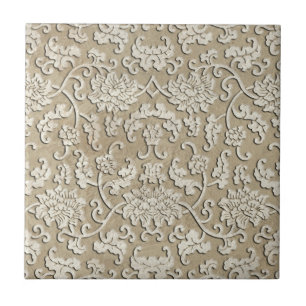 Azulejo de mármore cinzelado ornamentado
