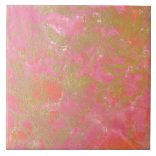 Azulejo de mármore Dourado, Rosa Simples e Moderno