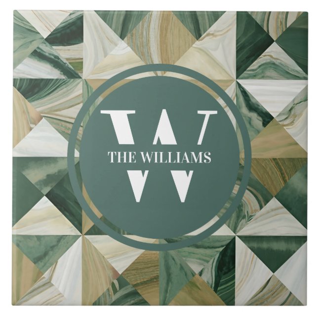 Azulejo de Mármore Verde Claro (Frente)