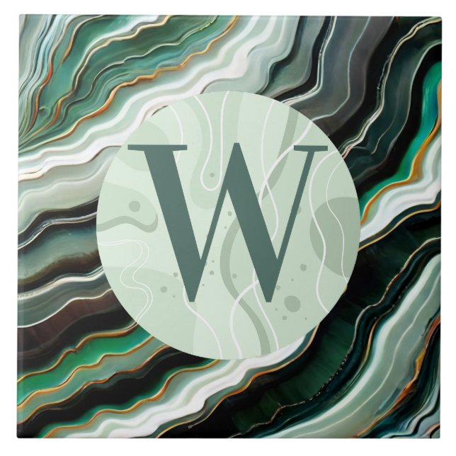 Azulejo de Mármore Verde Claro (Frente)