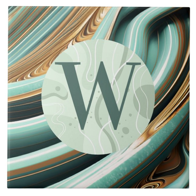 Azulejo de Mármore Verde Claro (Frente)