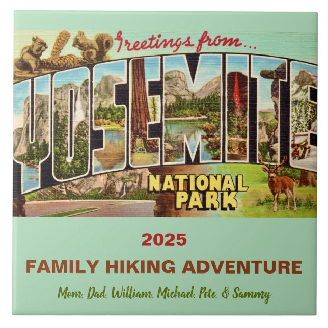 Azulejo de Memória do Parque Yosemite (Frente)