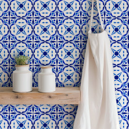 Azulejo de mosaico azul brilhante inspirado