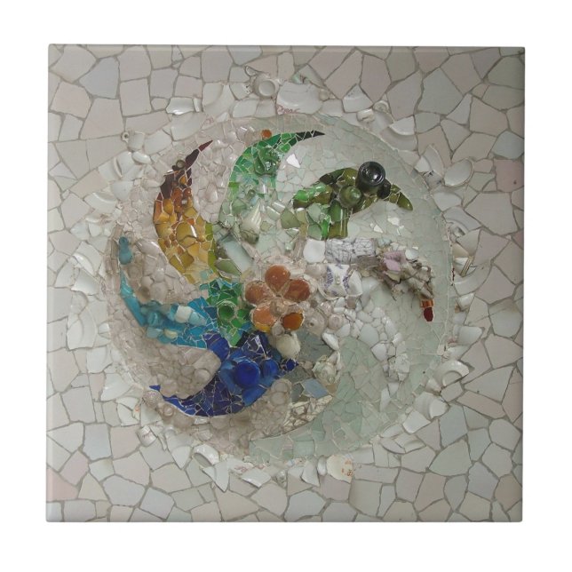 Azulejo de mosaico de Gaudi (Frente)