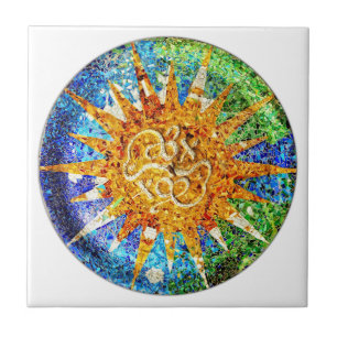 azulejo de mosaicos Park Guell