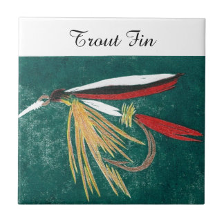 azulejo de mosca molhada "Trout Fin".