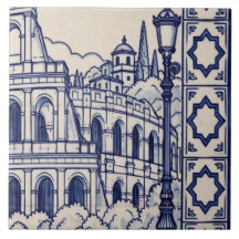 Azulejo de Mural Roma 4 de 6 Meio Direito