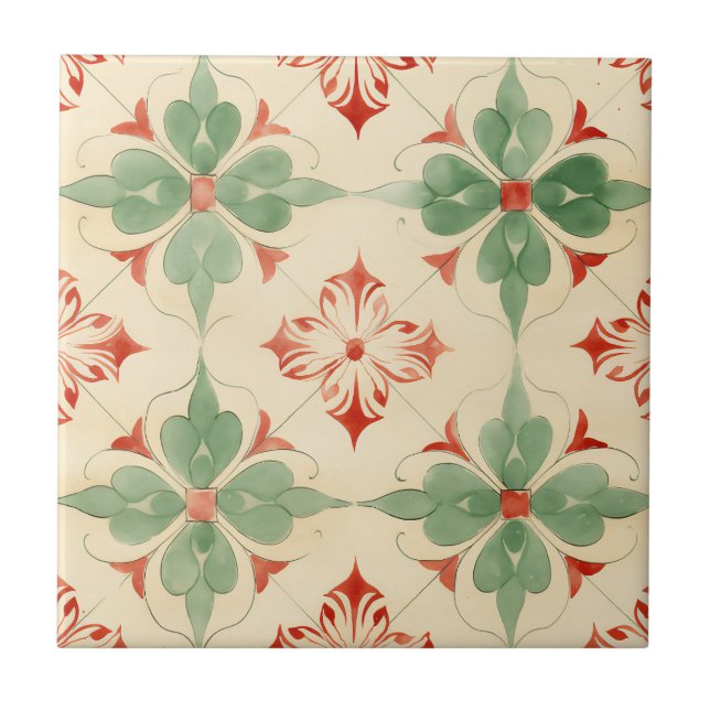 Azulejo de Natal antigo (Frente)