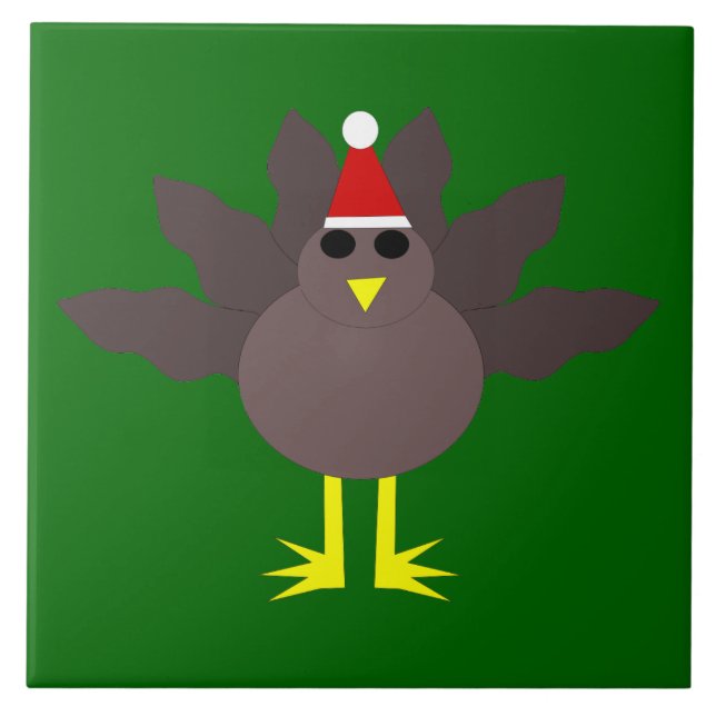 Azulejo de Natal bonito na Turquia (Frente)