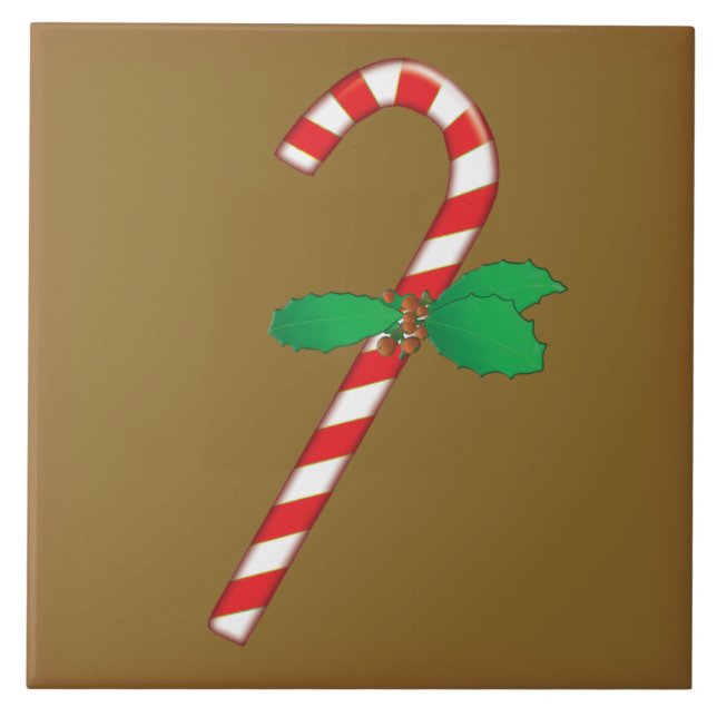 Azulejo de Natal Candy Cane (Frente)