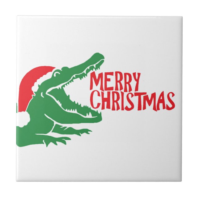 Azulejo de natal de Alligator (Frente)