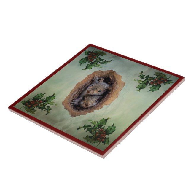 Azulejo de Natal para Cinzas de bebês (Lateral)