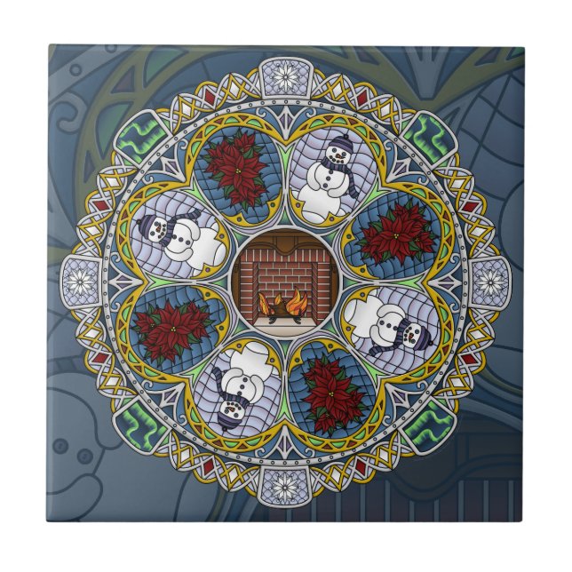 Azulejo de Nouveau do inverno (Frente)