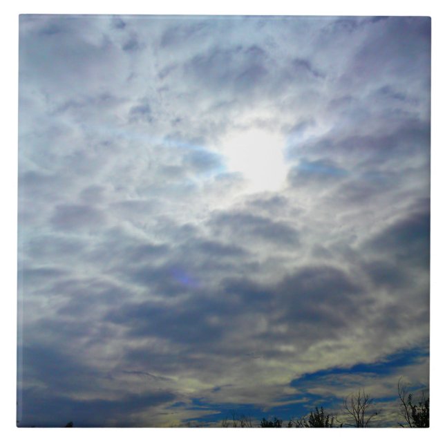 Azulejo de nuvens Sun (Frente)