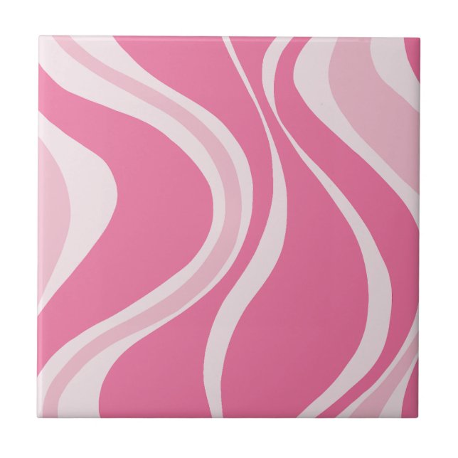 Azulejo de Ondas Rosa (Frente)