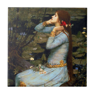 Azulejo de Ophelia do Waterhouse