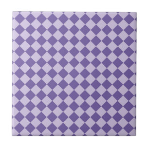 Azulejo de padrão de diamante com verificador roxo