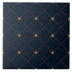Azulejo de Padrão de Diamante Dourado