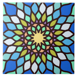 Azulejo de padrão de mosaico islâmico bonito