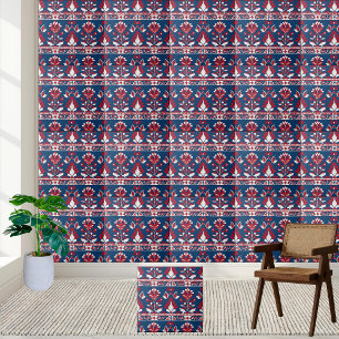 Azulejo de Padrão Floral Escandinavo