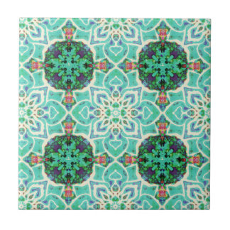 Azulejo de padrão Floral Verde
