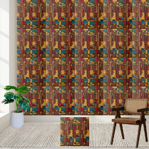 Azulejo de padrão inspirado na arte étnica vibrant