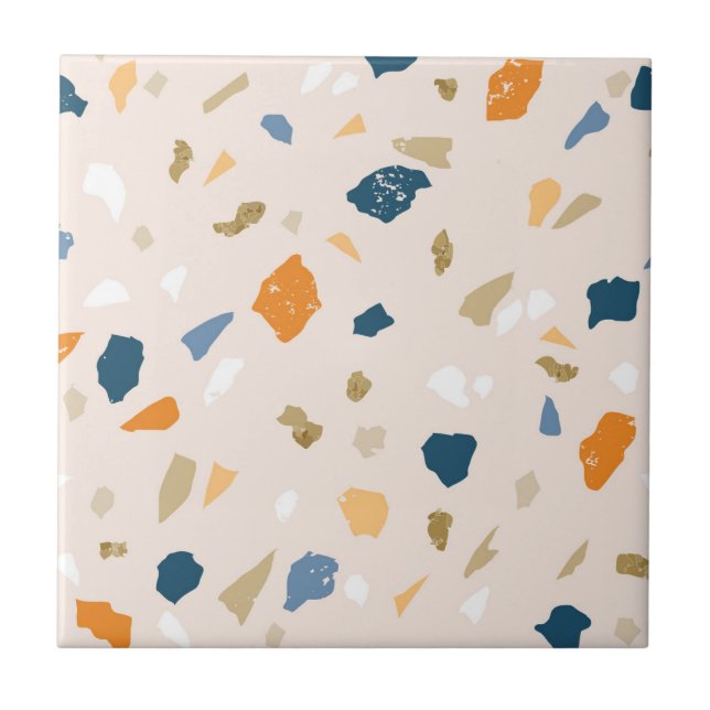 Azulejo de padrão Terrazzo (Frente)