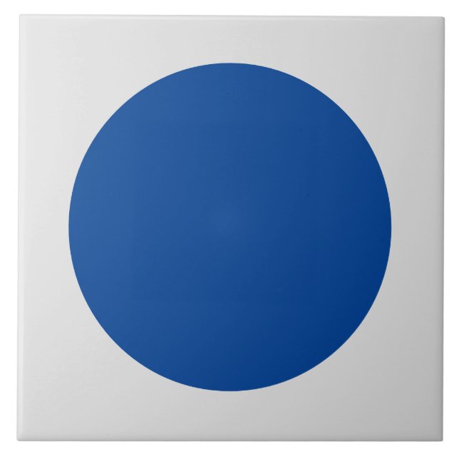 Azulejo de padrões de Bolinhas azul e branco moder (Frente)