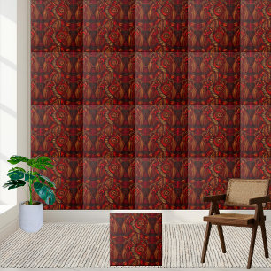 Azulejo de padrões étnicos africanos inspirado glo