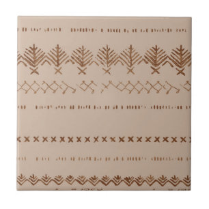 Azulejo de padrões geométricos de borda de Boho tr