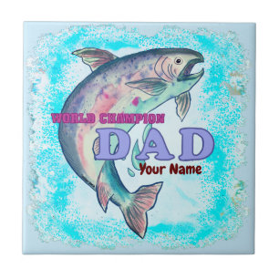 Azulejo de Pai de Pesca de Champion