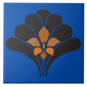 Azulejo de parede azul - azulejo de deco